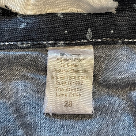 Current/Elliott The Stiletto Floral Print Jeans - Picture 12 of 16